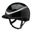 Charles Owen Halo Riding Hat in Black Gloss with Platinum